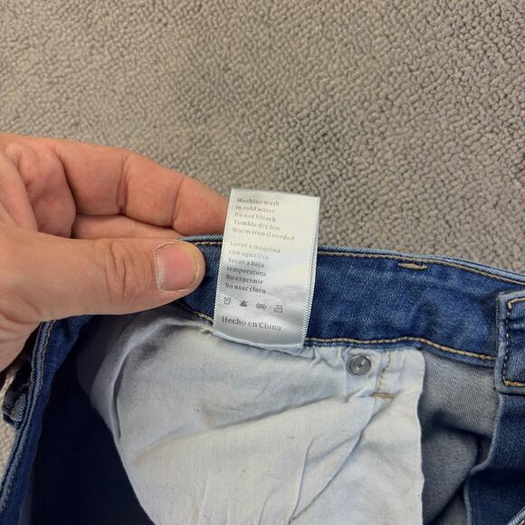 KanCan Womens Skinny Jeans Blue 15/31 Denim 5-Pocket Stretchy (Fits 34x30) - Picture 9 of 12